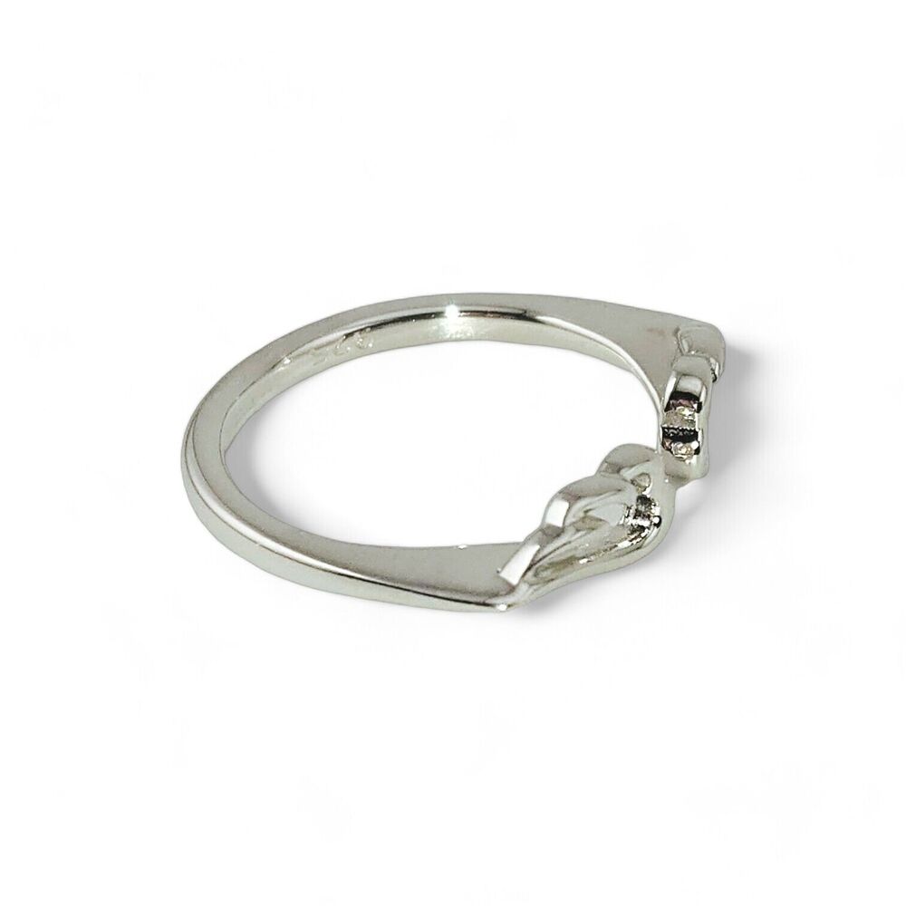 Sterling Silver 925 Angel Wings Ring - Picture 2 of 5